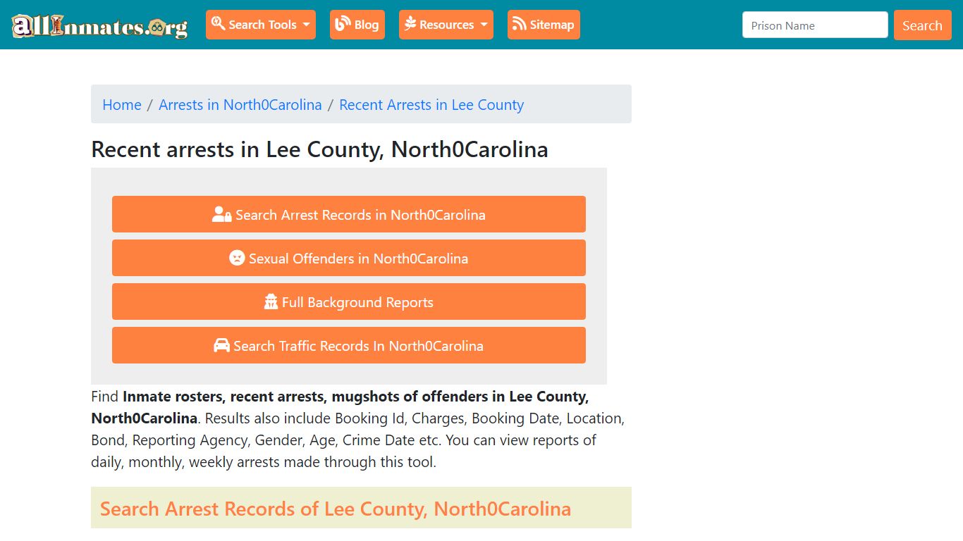 Recent arrests in Lee County, North Carolina | Mugshots, Rosters ...